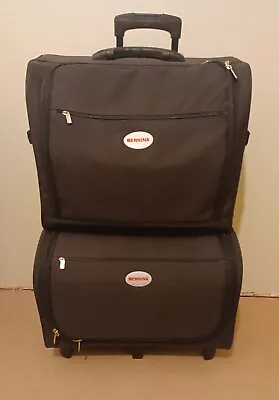 BERNINA Sewing Machine Black Case Bag Trolley Set Travel Carrier   • $250