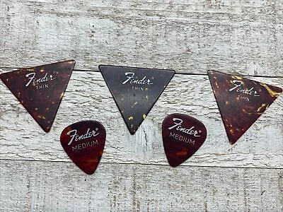 VINTAGE -Fender Guitar Picks Lot Of 5 • $9.99