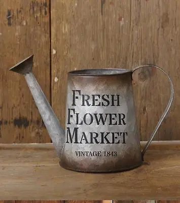 VINTAGE PRIMITIVE DECORATIVE WATERING Can--FRESH FLOWER MARKET • $18.89