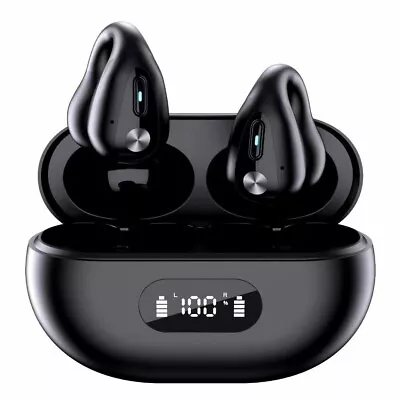 £16.95 • Buy Wireless Open Ear Headphones, NEW Bluetooth 5.3 Ear Clip Bone Conduction Earbuds