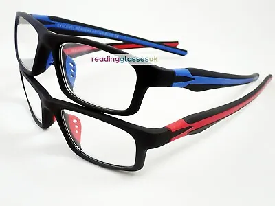 READING GLASSES Mens Womens SPORTS Silicone Temple Reader +1.25 1.5 2 2.5 3 3.5 • £9.99