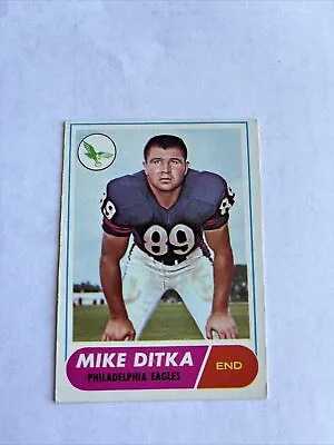 1968 Topps Football Card #162 Mike Ditka Philadelphia Eagles • $7.99