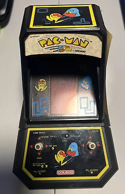 Vintage 1981 COLECO Mini Arcade PAC-MAN Arcade Tabletop Midway Untested As Is • $25