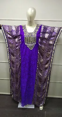 Maghribi Kaftan Cocktail Party Aztec Gown Fashionable Moroccan Takchita 5145 • $64.99