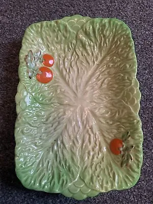 Vintage Beswick Small Platter Cabbage / Lettuce Leaf With Tomatoes Design • £5