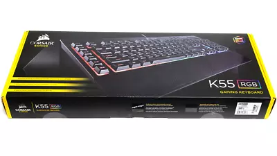 Corsair K55 Rgb Gaming Keyboard Ch-9206015-uk • £30