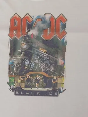 ACDC T Shirt White SMALL Black ICE TOUR GRAPHIC BRAND NEW UNWORN ROCK CLASSIC  • £19.99
