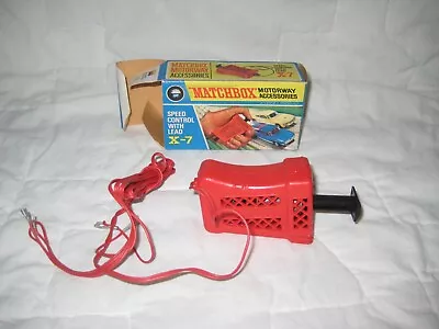 VNMIB Matchbox Motorway X-7 Speed Controller With Leads In VG Original Box • $34.99