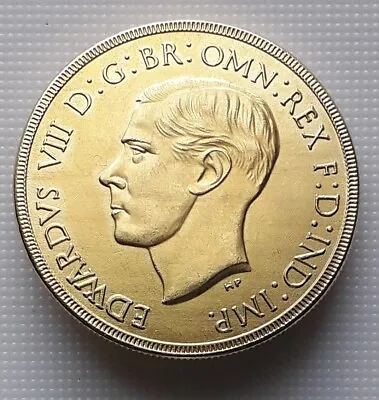 1937 Edward VIII Retro £5 Piece. Souvenir Gap-Filler. Same Size As Original. • £6.50