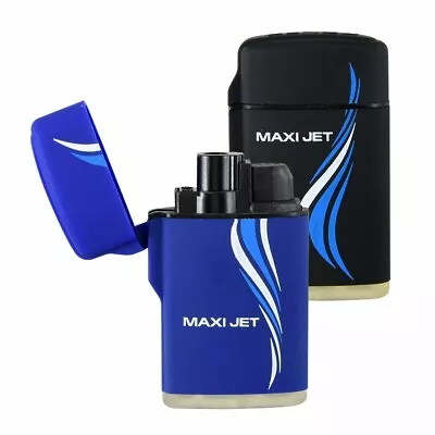 Rubber Maxi Jet Zenga Lighter Refillable Lighter Turbo Windproof Cigarette UK • £4.49