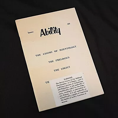 L Ron Hubbard Books Rare Ability Issue 80 Axioms Of Scientology Published 1958 • $30.21