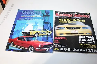 Lot Of 2 Mustang Parts & Accessories Catalog MUSTANG UNLIMITED & CALIF MUSTANG • $9.99