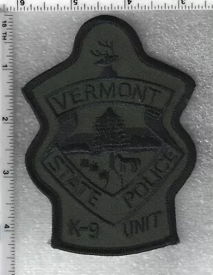State Police K-9 Unit (Vermont) Camo Shoulder Patch • $29.95