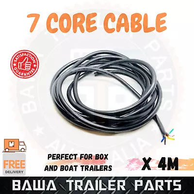 4M X 7 Core Cable Wire Lights Wiring LED Caravan Trailer Truck Boat Automotive • $23.95