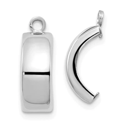 $120 • Buy 10k White Gold Polished Earring Jackets For Mothers Day Gift For Mom 0.85g