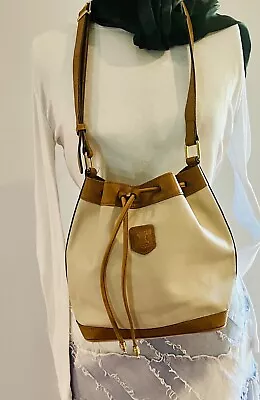 Vintage Celine Paris Cream Color Small Bucket Bag  • $249