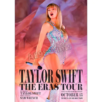 Taylor Swift The Eras Tour Movie Poster Print Home Room Decor Wall Art A1 A2 A3 • £5.85