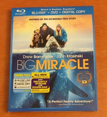 Big Miracle Blu-ray Drew Barrymore  John Krasinski  Kristen Bell  Ted Danson • $9