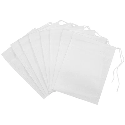 £3.97 • Buy Drawstring Bags Muslin Tea Bags Filter Coffee Non-woven Lip Gloss Bulk Draw The