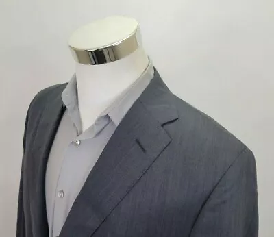 Tom James Holland Sherry Savile Row Bespoke Sport Coat Gray Herringbone Mens 42L • $47.67