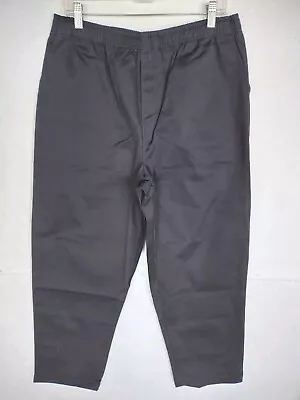 Cabin Creek Womens Sz 14 Pull On Khaki Pants Navy Elastic Waist NWT (33-36Wx29L) • $12.79