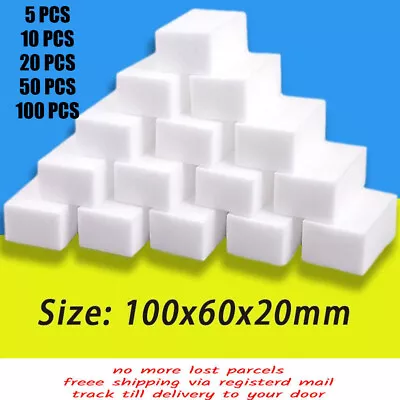 5/10/20/50/100pcs Magic Sponge Eraser Cleaning Melamine Multi-functional Foam • $8.77