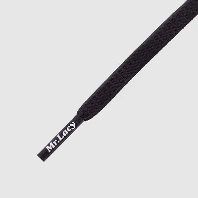 Elastic Flex Shoelaces -Pair Laces Mr Lacy Flexies 110 Cm Black • £9.48