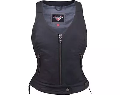 Victory Womens Borderland Leather Motorcycle Vest Genuine Oem -  Xlarge • $129.99