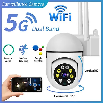 $33.95 • Buy Wireless Security Camera System Outdoor Home 5G Wifi Night Vision Cam 1080P HD