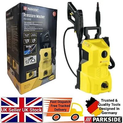 £64.99 • Buy Parkside 1300W Electric Pressure Washer Jet Wash Car Garden Patio Cleaner DIY