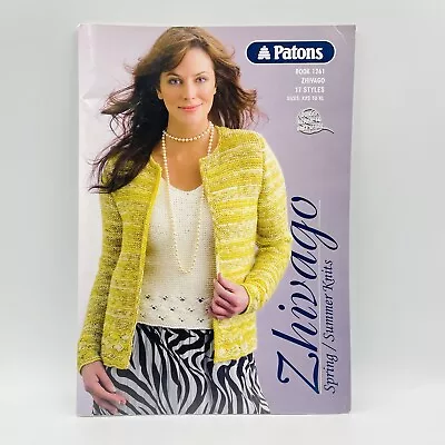 Patons Knitting Book No. 1261 Zhivago Patterns To Knit For Women 17 Styles • $14.49