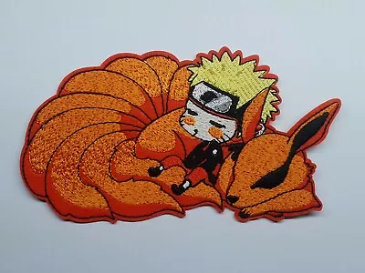 Naruto Uzumaki And Kurama Sleeping Iron On Or Sew On Patch 9 Tail Fox • $7.99