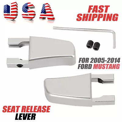 For 2005-2014 Ford Mustang Billet Seat Release Lever Fix Direct Replacement Pair • $14.59