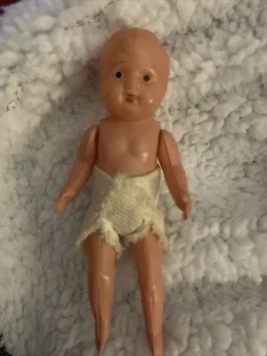 Rare Made In Occupied Japan Stamped Mid 1940s Celluloid Baby Doll Now Restrung • $18.65
