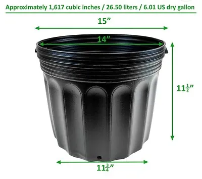 7 Gallon Plastic Nursery Pot 1 • $12