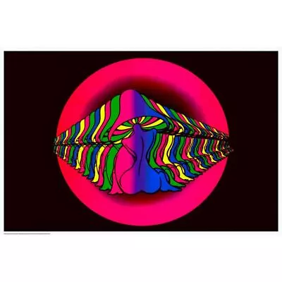 Mushroom Girl - Blacklight Poster - 24 X 36 - Psychedelic Sexy  • $11.25