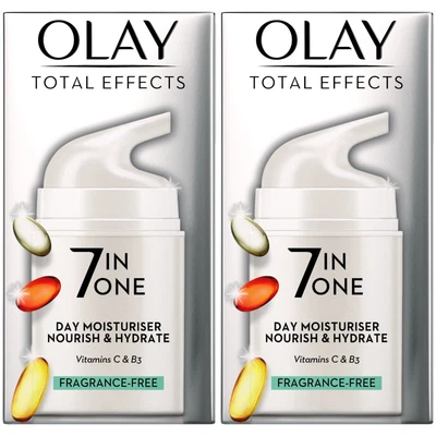 $102.94 • Buy 2 Olay Total Effects Day Cream Moisturiser 7-In-1 AntiAgeing Fragrance Free 50ml