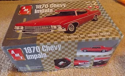Look Amt 1970 Chevy Impala Car Scale 1/25 Model Kit Open Box • $60