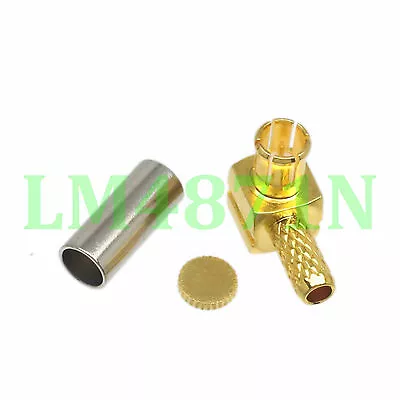 $0.99 • Buy 1pce Connector MCX Male Plug 90° Crimp 75Ω RG174 RG316 LMR100 Cable Right Angle