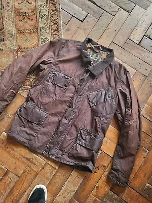 Vintage Mens Barbour Tourer Wax Jacket M • $55.95