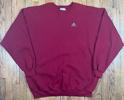 Vintage Adidas Embroidered Three Stripe Logo Crew Neck Sweatshirt Men’s 2XL • $35.99