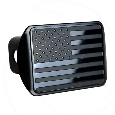 Full Metal Tow Trailer Hitch Cover Receiver American Flag Emblem Plug Fit Jeep • $22.50