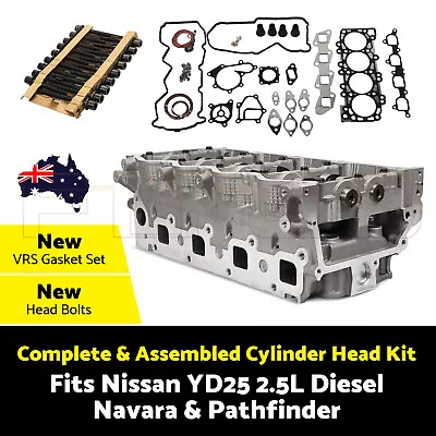 Complete Cylinder Head Kit Fits Nissan YD25 2.5L Diesel- Navara & Pathfinder AU • $1075