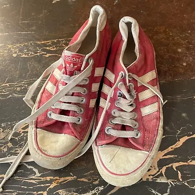 Vintage 1970s Adidas Red Shoes Size 10 “As-Is” Chuck Taylor Converse • $60
