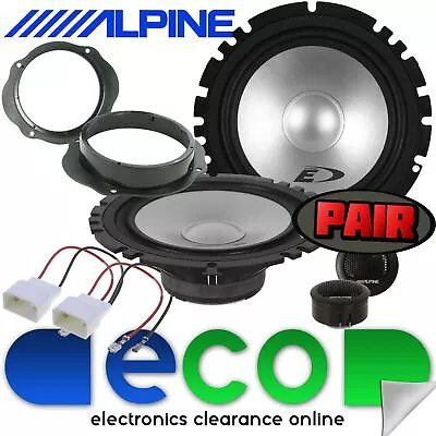 £79.95 • Buy Ford Transit Custom Van 560 Watts Alpine 6.5  Front Door Car Speaker Upgrade Kit