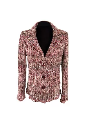 Womens MISSONI Multicolor Wool Mohair Blazer Jacket Size 44 Made In Italy • $75