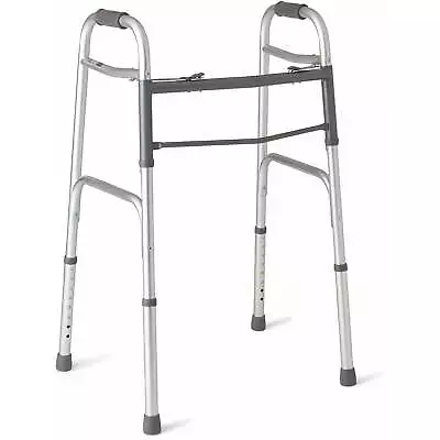 Older Recovering From Injuries Deluxe Two-Button Folding Walker Foldable Walking • $35.58