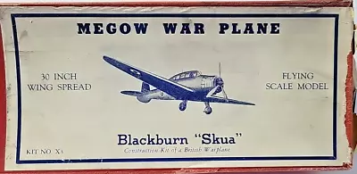 30  Blackburn  Skua  British Fighter WW2 Balsa Model Airplane Kit Megow No. X-3 • $55