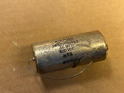 NOS Vintage .56 Uf 600v Gudeman Vitamin Q Crossover Capacitor .5 Sub (Qty) • $10