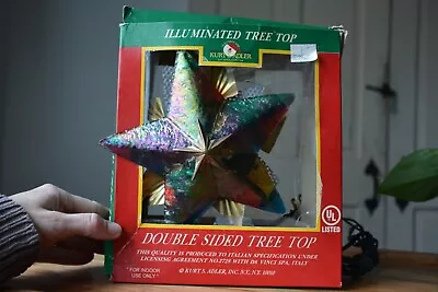 Vintage Kurt Adler Christmas Tree Top In Original Box • $15